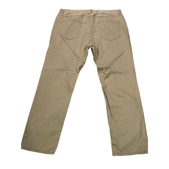 G.H. Bass & Co. Mens Khaki Straight-Leg Pants Size 36x30 Cotton/Spandex Blend - Picture 2 of 11
